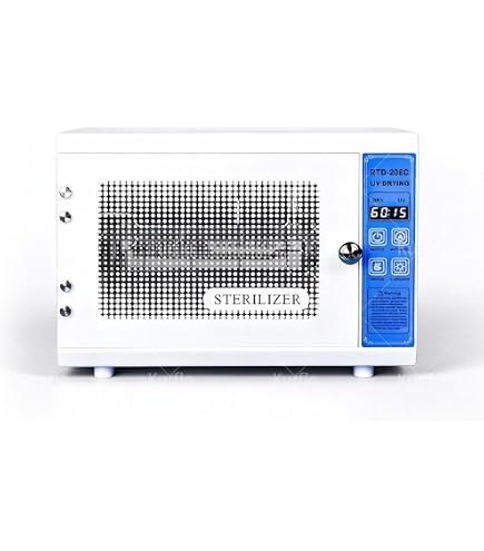 Amazon.co.jp: Zxm消毒キャビネット 滅菌器 高温 ネイルツール洗浄機